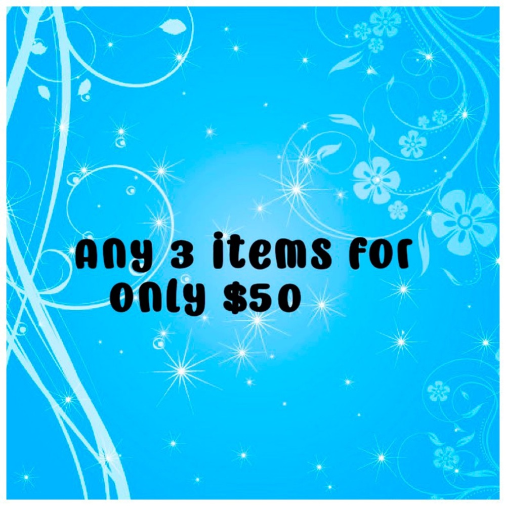 Pick any 3 items from my closet for just $50 —clothes or bags!